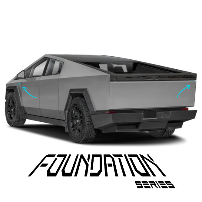 Tesla Cybertruck Foundation Series Fender & Tailgate Decal Kit