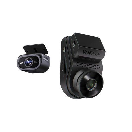 4K-Dual (Front + Rear) Dash Cam Kit - Vantrue S1 Pro Max | True Dual-4K, AI-Powered Dash Cam w/ PlatePix